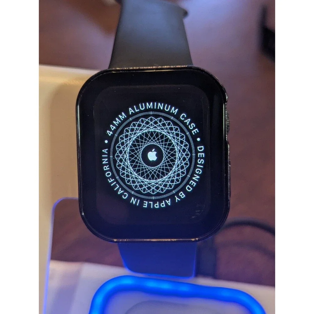 Apple Watch SE 44mm Space Gray Aluminum GPS Smartwatch Bundle Extra Bands